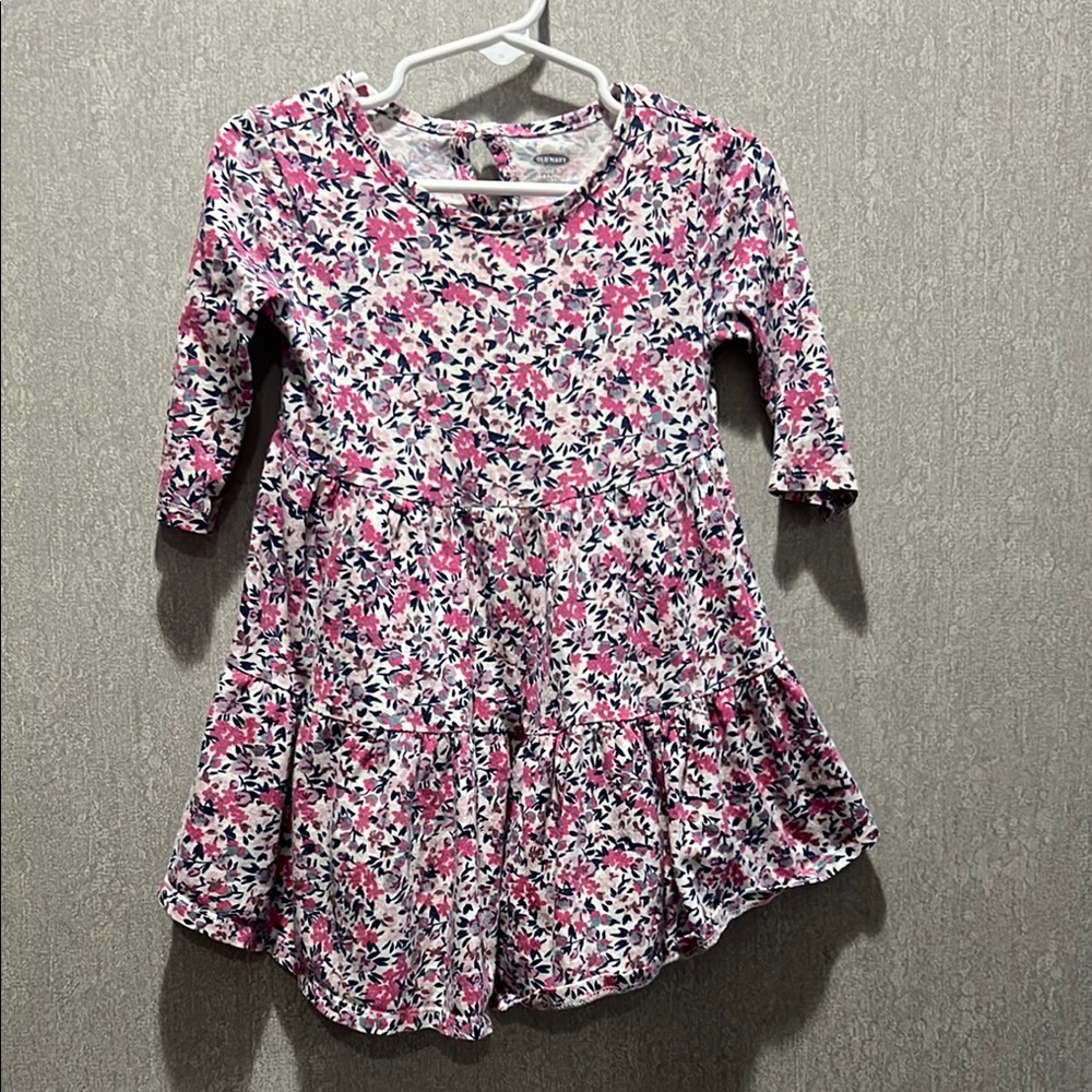 Floral Pink Kids Dress